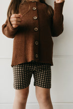 將圖片載入圖庫檢視器 Organic Cotton Bike Short - Gingham Shiitake