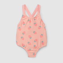 將圖片載入圖庫檢視器 Swimsuit strawberries and vichy plaid