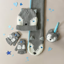 將圖片載入圖庫檢視器 Husky Dog Knitted Scarf
