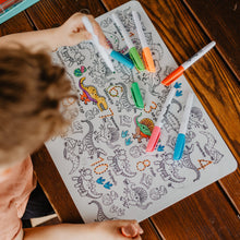 將圖片載入圖庫檢視器 DinoRoar Classic Colouring & Doodle Mat