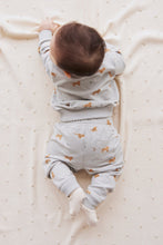 將圖片載入圖庫檢視器 Organic Cotton Jalen Track Pant - Lenny Leopard Ocean Spray