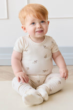 將圖片載入圖庫檢視器 Organic Cotton Hudson Short Sleeve Bodysuit - Sasha Puppy Tofu