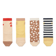 將圖片載入圖庫檢視器 SILAS COTTON SOCKS 4 PACK - CHERRIES MULTI MIX
