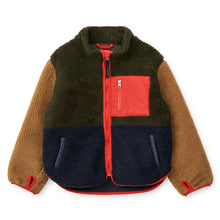 將圖片載入圖庫檢視器 NOLAN PILE JACKET - ARMY BROWN MULTI MIX