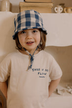 將圖片載入圖庫檢視器 Pottery Blue Gingham Bucket Sun Hat