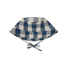 將圖片載入圖庫檢視器 Pottery Blue Gingham Bucket Sun Hat