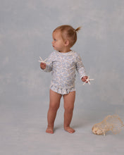 將圖片載入圖庫檢視器 Rashguard Girls Set || Blue Ditsy