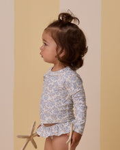 將圖片載入圖庫檢視器 Rashguard Girls Set || Blue Ditsy