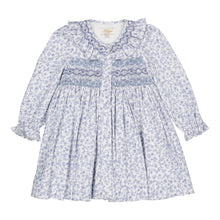 將圖片載入圖庫檢視器 Adeline, smocked dress, in Blue garden print