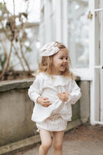 將圖片載入圖庫檢視器 Organic Cotton Frill Bloomer - Natural Limonium Floral