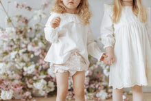 將圖片載入圖庫檢視器 Organic Cotton Frill Bloomer - Natural Limonium Floral
