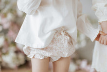 將圖片載入圖庫檢視器 Organic Cotton Frill Bloomer - Natural Limonium Floral
