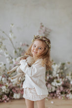 將圖片載入圖庫檢視器 Organic Cotton Frill Bloomer - Natural Limonium Floral