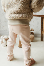 將圖片載入圖庫檢視器 Organic Cotton Fine Rib Legging - Rose Dust