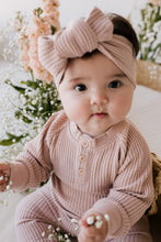 將圖片載入圖庫檢視器 Organic Cotton Waffle Nova Headband - Dusky Rose