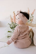 將圖片載入圖庫檢視器 Organic Cotton Waffle Nova Headband - Dusky Rose