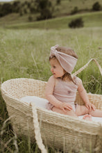 將圖片載入圖庫檢視器 Organic Cotton Rib Headband - Rose Ash