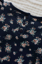 將圖片載入圖庫檢視器 Organic Cotton Frill Singlet - Sapphire Floral