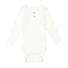 將圖片載入圖庫檢視器 Organic Cotton Fine Rib Bodysuit - Milk  **Preorder**