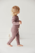 將圖片載入圖庫檢視器 Organic Cotton Fine Rib Legging - Bloom