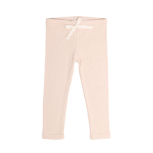 將圖片載入圖庫檢視器 Organic Cotton Fine Rib Legging - Rose Dust