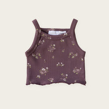 將圖片載入圖庫檢視器 Organic Cotton Rib Bebe Midi Singlet - Petite Fleur