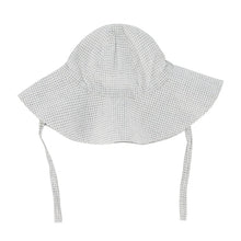 將圖片載入圖庫檢視器 Organic Cotton Gingham Hat - Sky