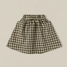 將圖片載入圖庫檢視器 Olive Gingham Tutti Skirt