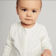 將圖片載入圖庫檢視器 Zip-Up Sleepsuit - White (4360314093630)