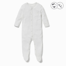 將圖片載入圖庫檢視器 Front-Opening Sleepsuit - White