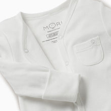將圖片載入圖庫檢視器 Front-Opening Sleepsuit - White