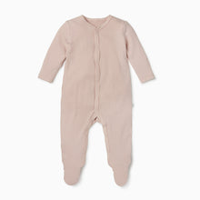將圖片載入圖庫檢視器 Ribbed Front Opening Sleepsuit 2 Pack Blush/Biscuit