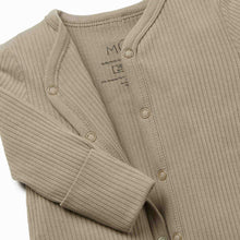 將圖片載入圖庫檢視器 Ribbed Front Opening Sleepsuit 2 Pack Blush/Biscuit