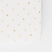 將圖片載入圖庫檢視器 Pehr Bedding Woven Chambray Crib Sheet - Hatchling Duck