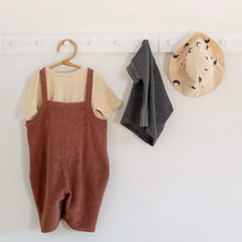 將圖片載入圖庫檢視器 Deep Earth Terry Cropped Dungarees