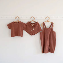 將圖片載入圖庫檢視器 Deep Earth Terry Cropped Dungarees