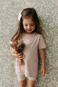 Pima Cotton Aude Tee - Dusky Rose