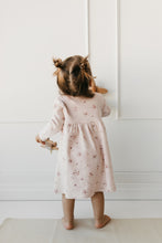 Load image into Gallery viewer, Organic Cotton Fine Rib Bridget Dress - Petite Fleur Soft Peony