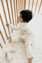 Load image into Gallery viewer, Organic Cotton Fitted Cot Sheet - Mable Bunnies  **Preorder**