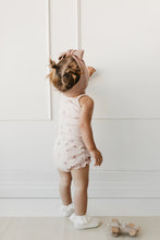 Load image into Gallery viewer, Organic Cotton Fine Rib Frill Bloomer - Petite Fleur Soft Peony
