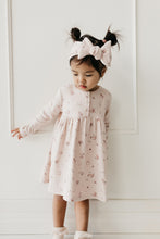 Load image into Gallery viewer, Organic Cotton Fine Rib Bridget Dress - Petite Fleur Soft Peony