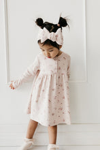 Load image into Gallery viewer, Organic Cotton Fine Rib Headband - Petite Fleur Soft Peony