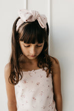 Load image into Gallery viewer, Organic Cotton Fine Rib Headband - Petite Fleur Soft Peony
