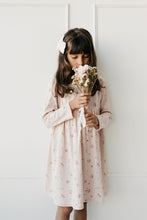 Load image into Gallery viewer, Organic Cotton Fine Rib Bridget Dress - Petite Fleur Soft Peony