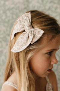 Organic Cotton Bow - Chloe Floral Tofu