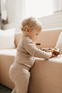 Organic Cotton Modal Long Sleeve Bodysuit - Bunny Marle  **Preorder**