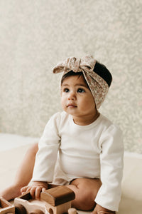 Organic Cotton Headband - Chloe Floral Tofu