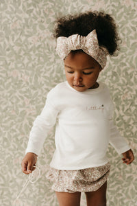 Organic Cotton Frill Bloomer - Chloe Floral Tofu