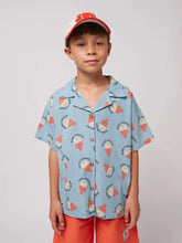 Load image into Gallery viewer, Morning Egg all over light denim shirt