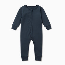 Load image into Gallery viewer, Ribbed Clever Zip Sleepsuit - Navy